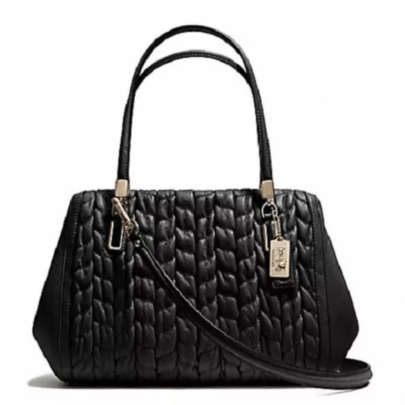 COACH #25982 Madison Gathered Twist Small Madeline East/West Satchel - Picture 1 of 14